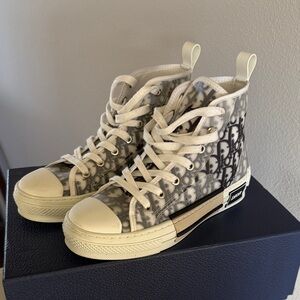 Dior Monochrome High-Top Sneakers